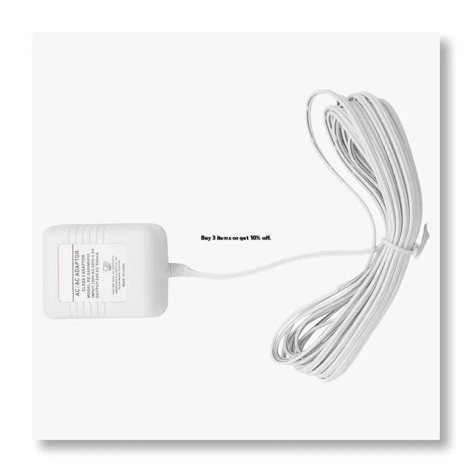 ✼Doorbell Transformer 24V Adapter for Ring Video Doorbell, 16.4ft Long C Wire Power Supply, for Most Video Doorbells US