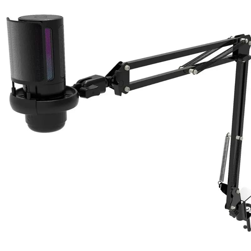 Ingenious USB Microphone with RGB Lighting Switch Professional Mute Desktop Recording Microphone with One Click with Game Microphone with Support