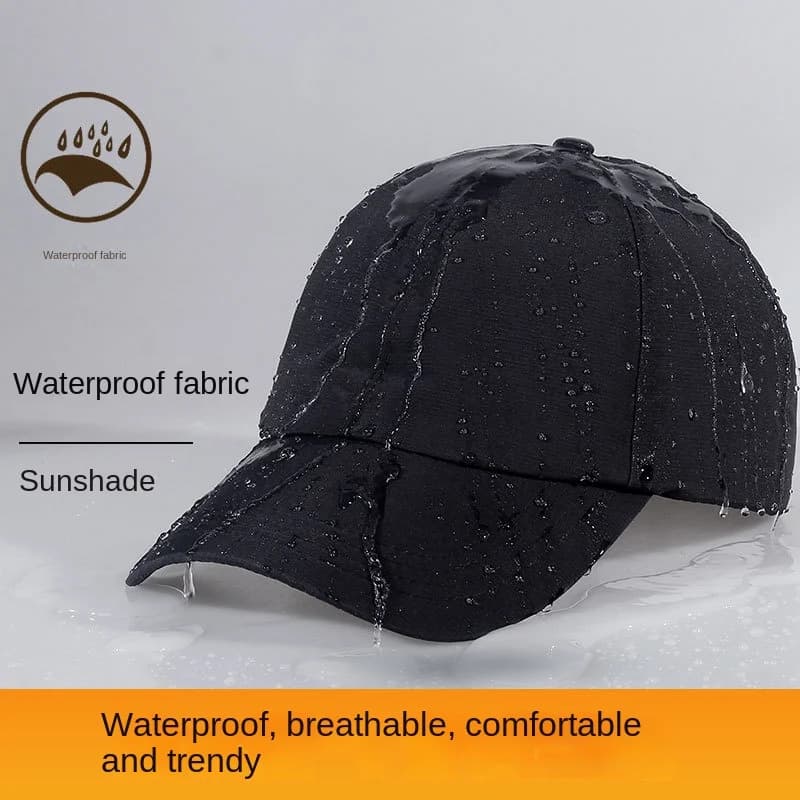 PUPF50 Breathable Windproof Men's Waterproof Golf Baseball Cap + Outdoor Sports Adjustable Rain Hat For Women