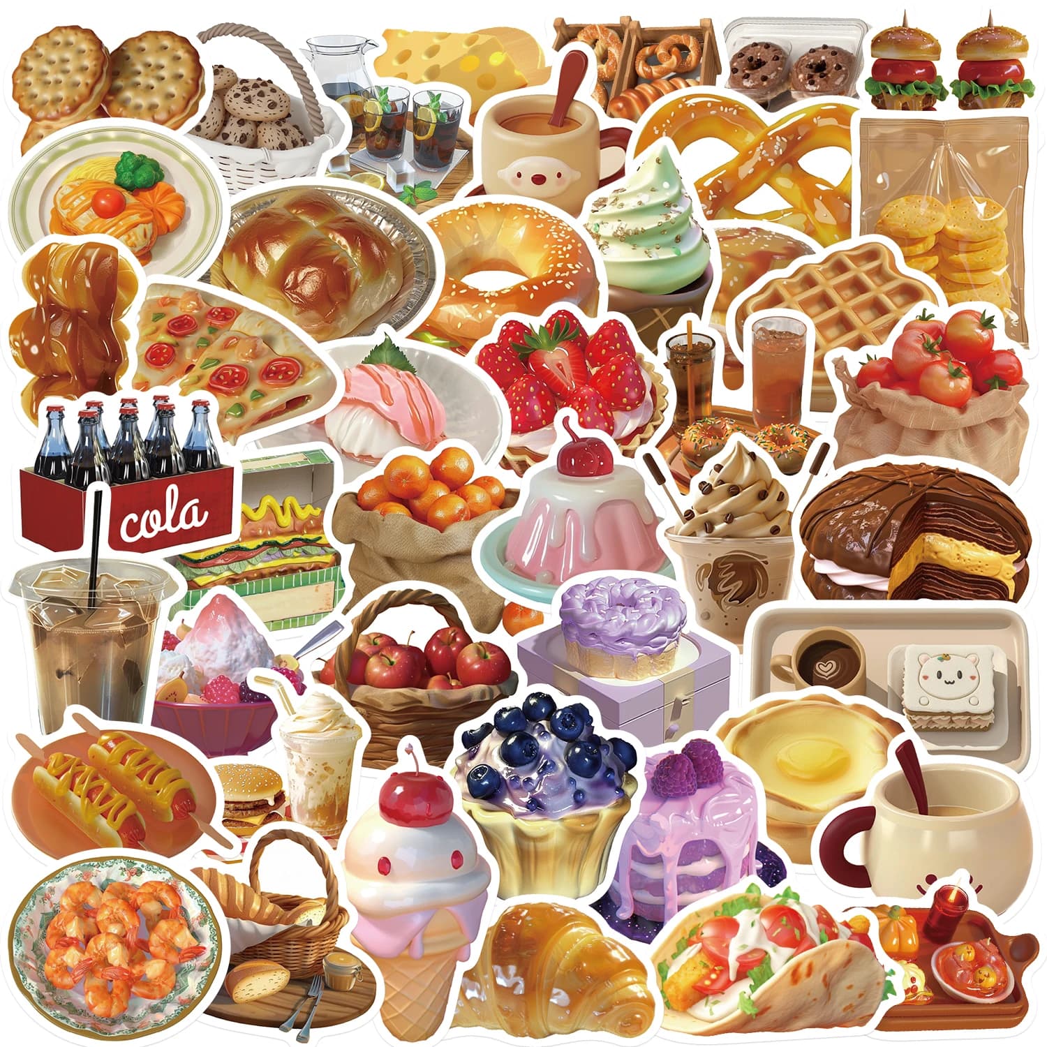 50 pcs waterproof PVC stickers for skateboard helmet laptop bike motorcycle bombs stickers toy for kids