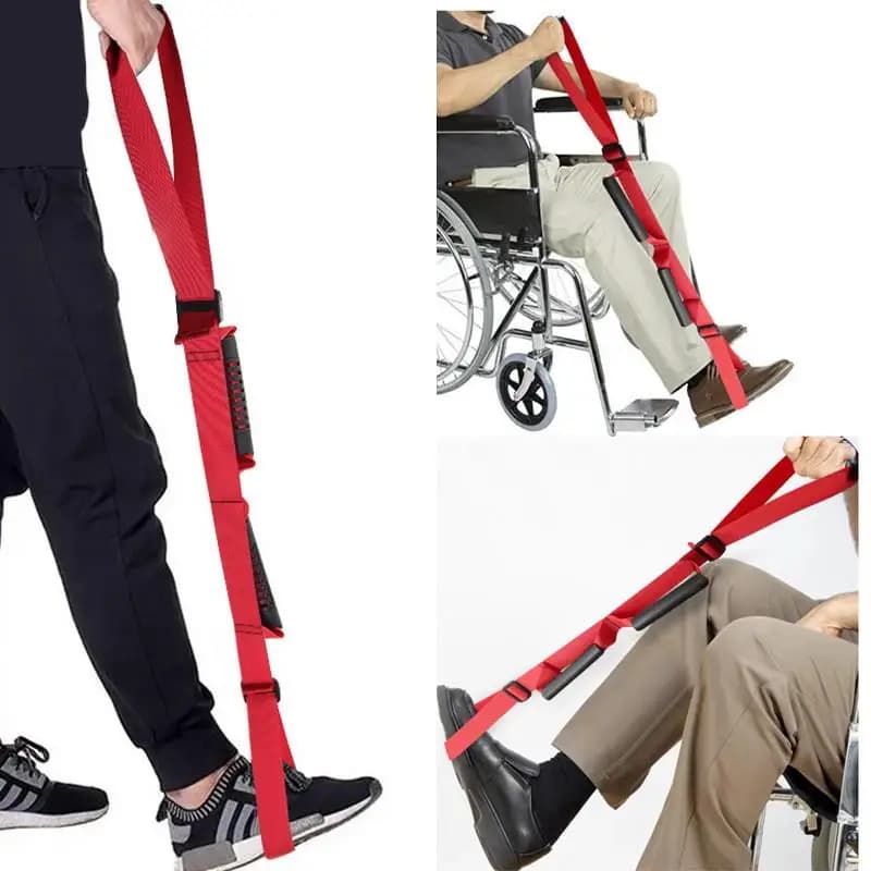 Leg Training Assistance Multi Use Leg Lifting Belt Wear Resist Nylon Leg Lift Strap Elastic Leg Train Strap Disabled Accessories