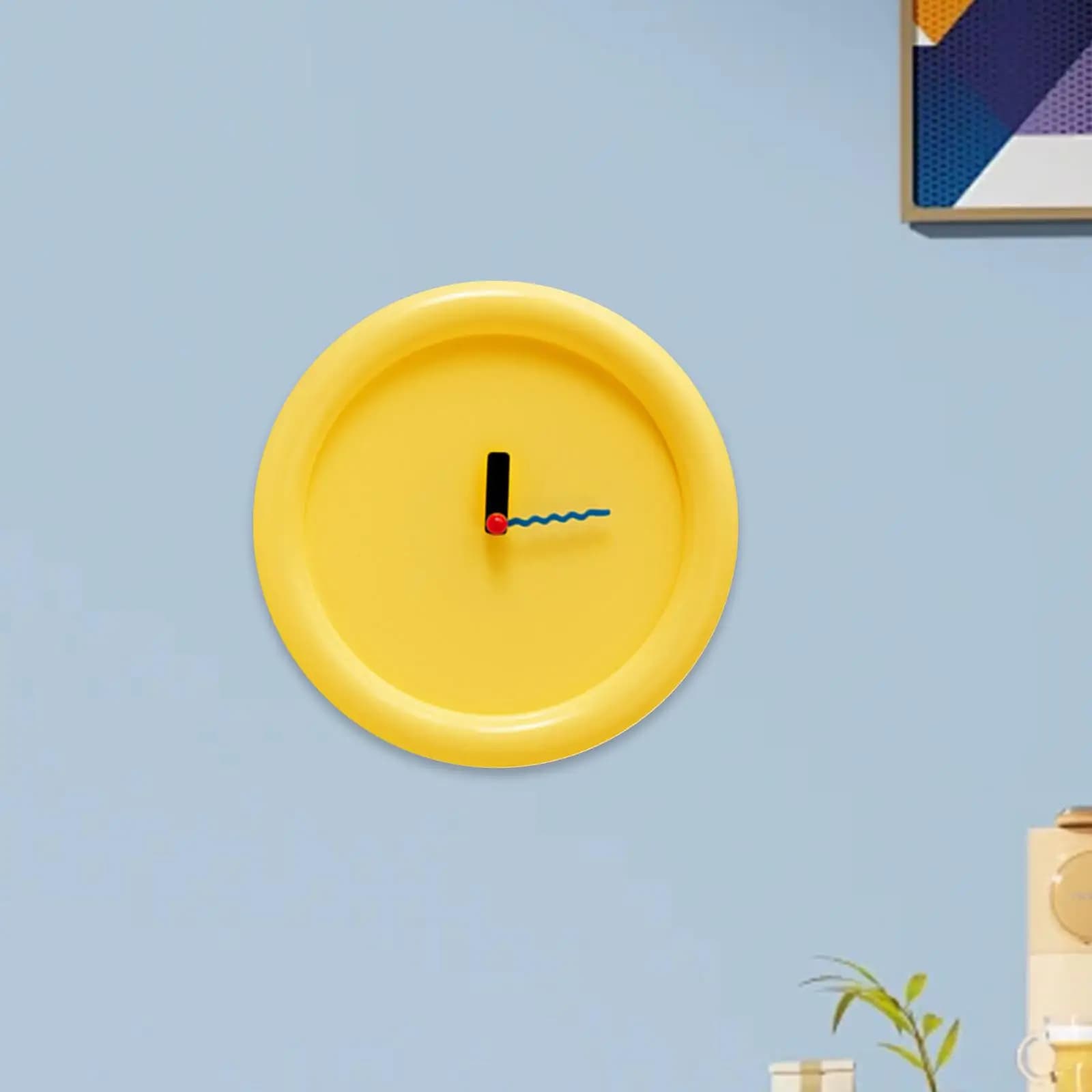 Minimalist Round Wall Clock 12 Inch No Tick Movement Modern Home Decoration for Kitchen and Office