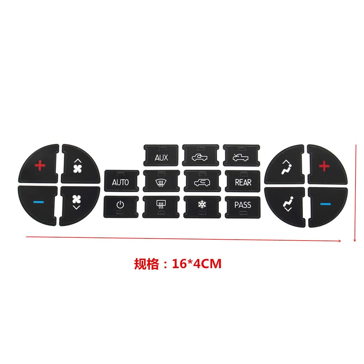 Car Audio AC Control Button Repair Sticker Fit 2007-2014 GMC Sierra Tahoe Avalanche Radio CD Instrument Panel Decal Accessory