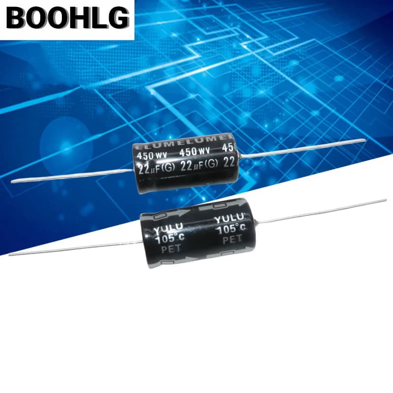 2 pz ELCNK 450 V 22uf/33uf/40uf/47uf/68uf/80uf condensatore elettrolitico polarizzato assiale 500 V 18X30mm