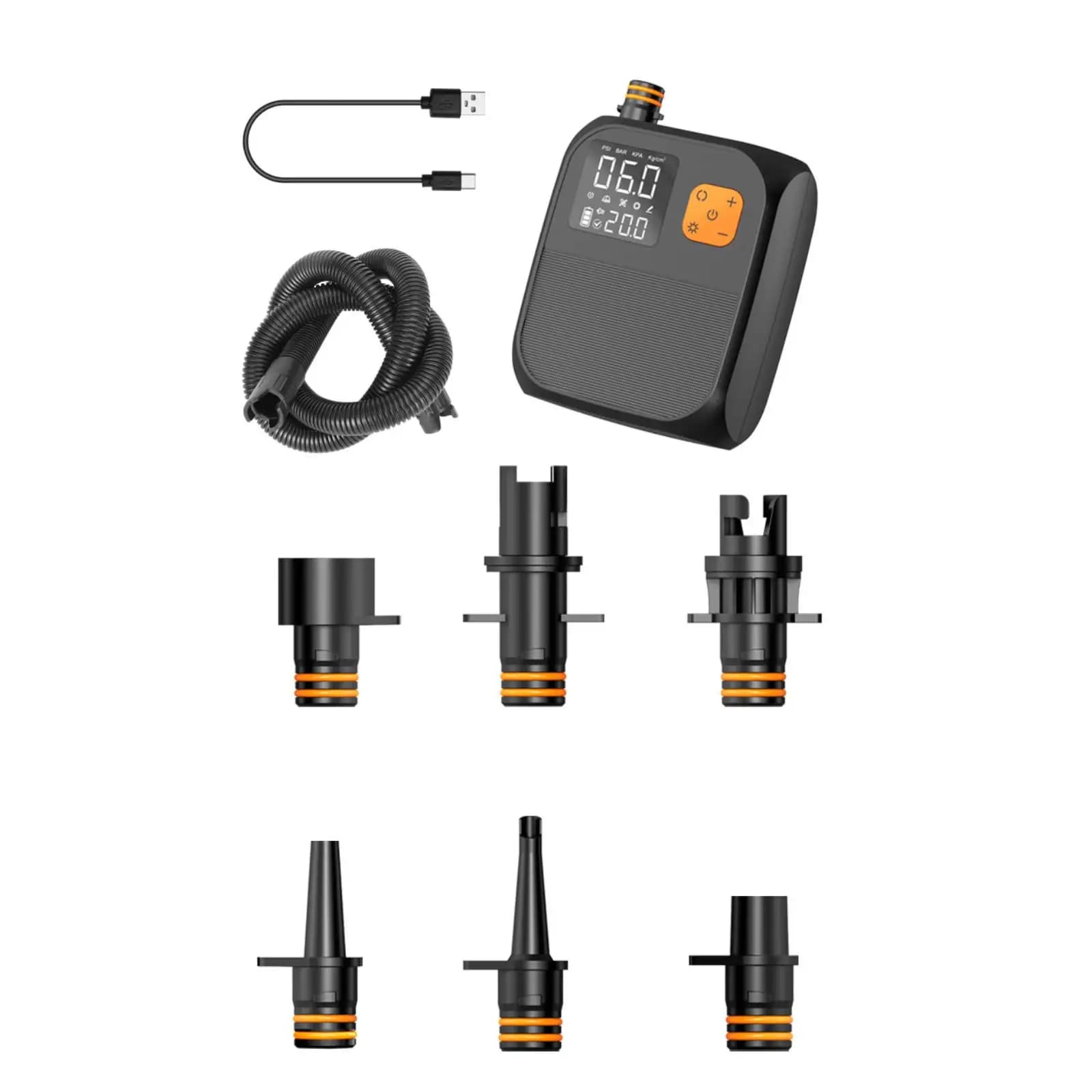 Paddle Board Pump High Pressure Electric Air Pump Air Inflator Quickly Inflate for Canoe Mattress Bed Yoga Ball Boats Kayaks