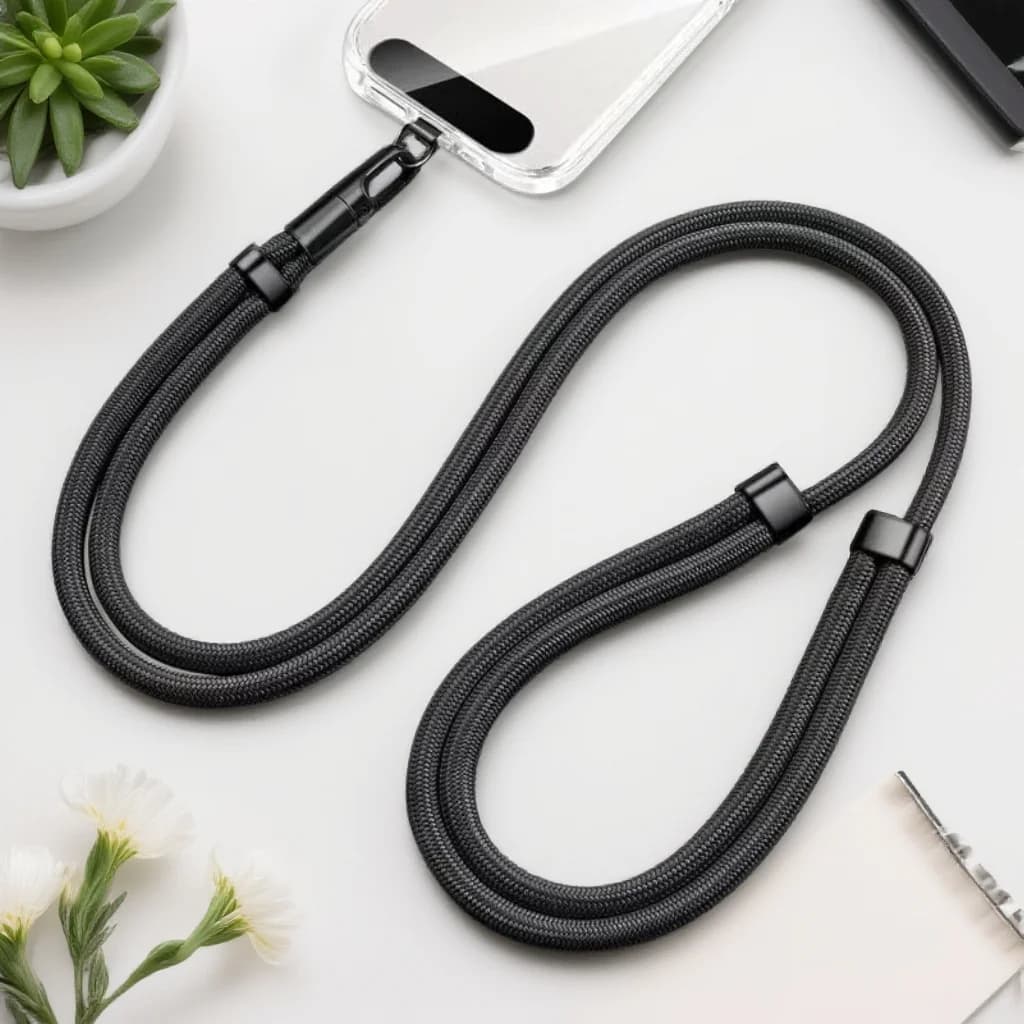 Universal Phone Lanyard with Clip - Upgraded Anti-Drop 360° Rotation Adjustable Neck & Crossbody Strap Compatible with All Phone