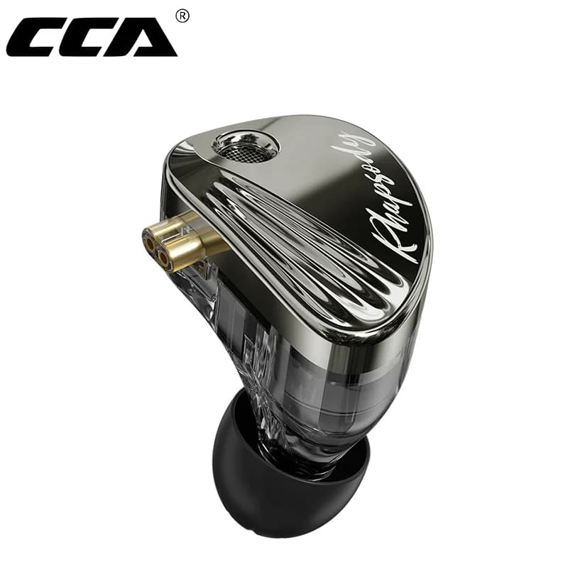 CCA-Rhapsody Auricolari Cablati con Driver Ibridi 2DD+4BA, Cuffie HiFi per Musica, Cavo Sostituibile a 2 PIN, Auricolari Sportivi per Gamer