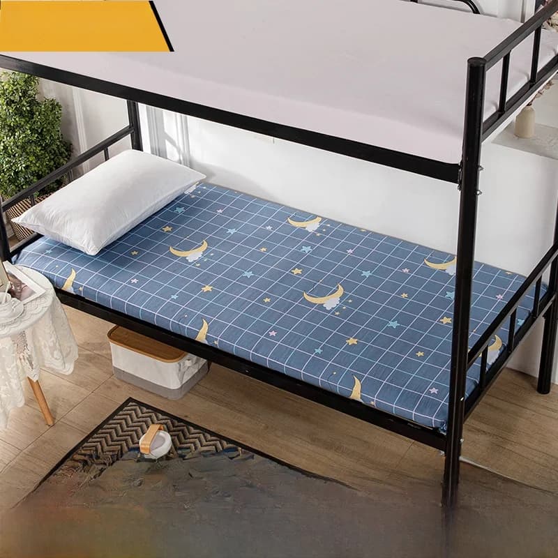 Pure Cotton Mattress Protector Single Person Duvet Cover Full Cotton Sheet L-Shaped Zipper All-encompassing Mattress Cover