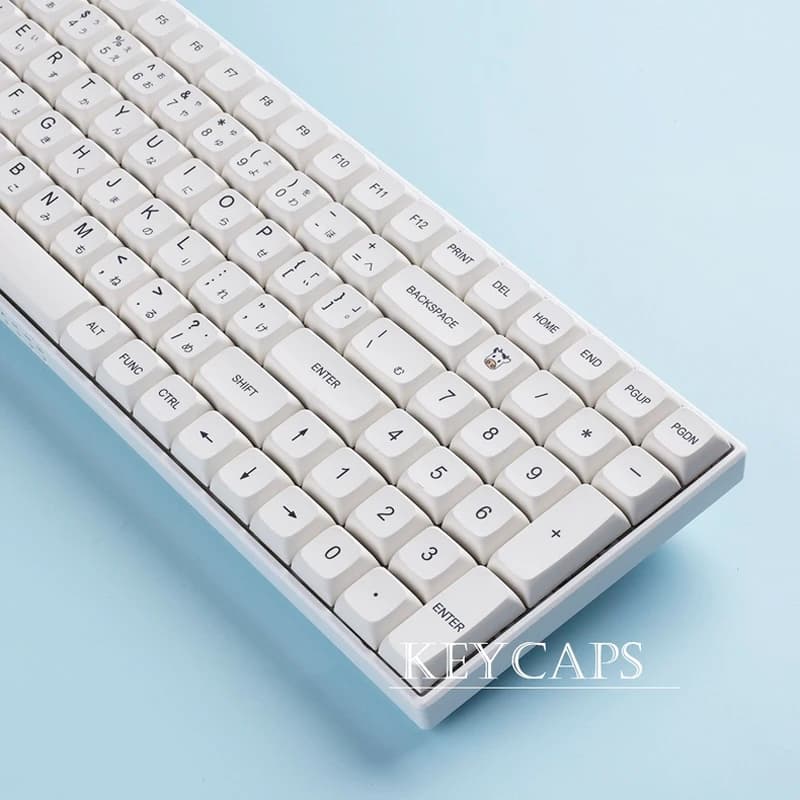 Copritasti PBT bianchi minimalisti 120 tasti Coreano Spagnolo Inglese Multilingue Profilo XDA per tastiera meccanica Tastiera magnetica
