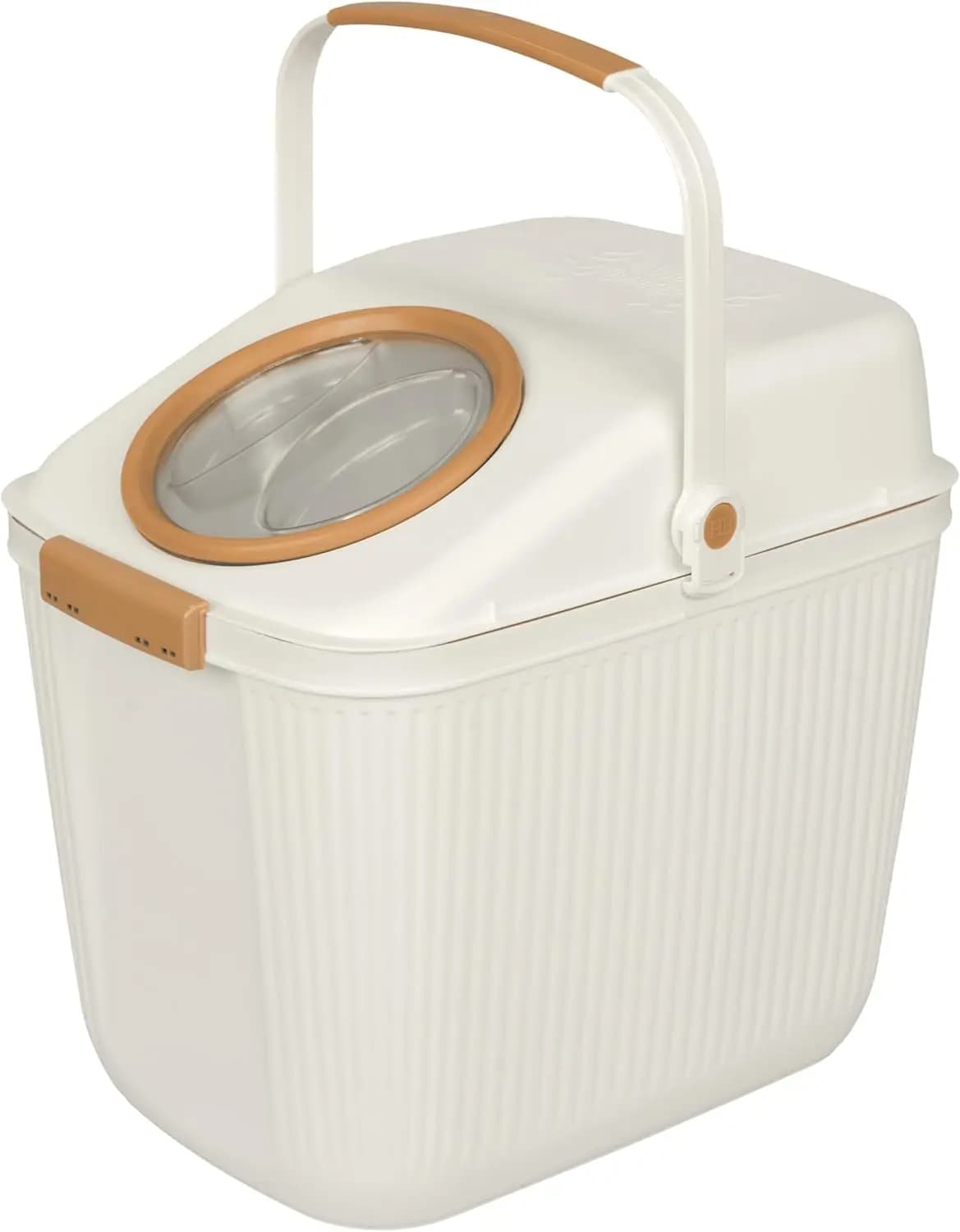 Lightweight Airtight Pet Food Storage Container, Eco-Friendly Recycled Plastic with Easy-Access Lid, Holds up to 25 lb Dry Dog o