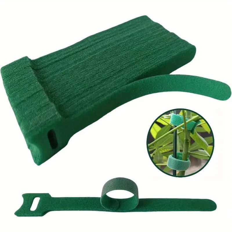 50/100pcs Reusable Magic Tape Tie Non-Slip Nylon Plant Ties with Hook and Loop Fasteners Ideal for Gardening Applications