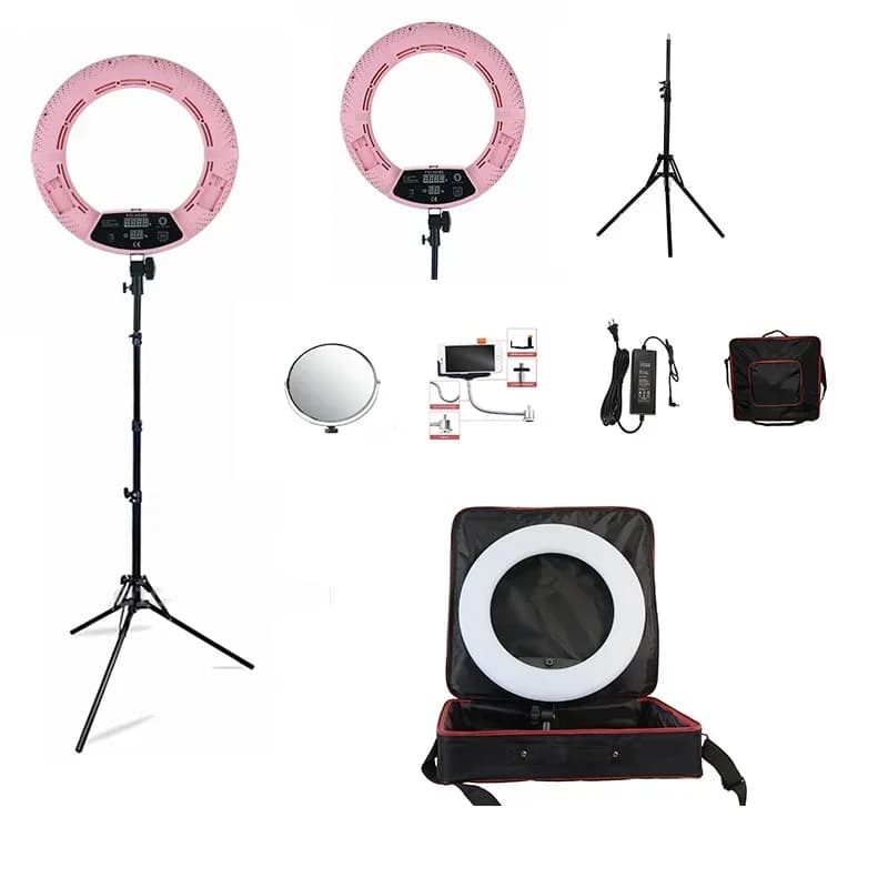 2026 Yidoblo 96W Ring Light FD-480 Pro Kit Lampada LED ad Anello per Studio di Bellezza 480 LED Luce Video Illuminazione Trucco + Supporto (2M)