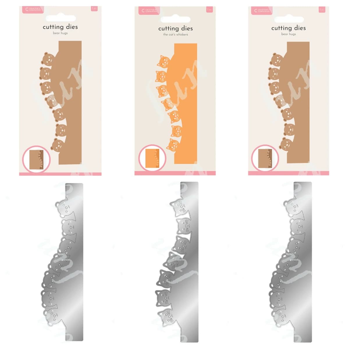 Animale Orso Abbracci Angolo Metallo Fustelle Cornici e Bordi Stencil per Scrapbooking Goffratura Cut Die Decorazione di carte di carta fai da te