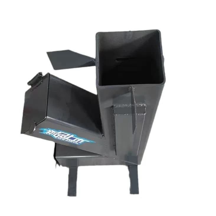 Outdoor firewood stove Picnic wood stove on the field Camping rocket stove for fishing trips