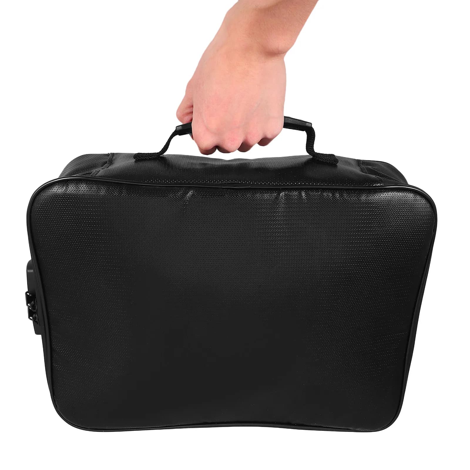 Borsa Portadocumenti Multistrato Ignifuga, Porta Certificati, Organizzatore per Passaporti, Porta Documenti Importanti con Maniglia