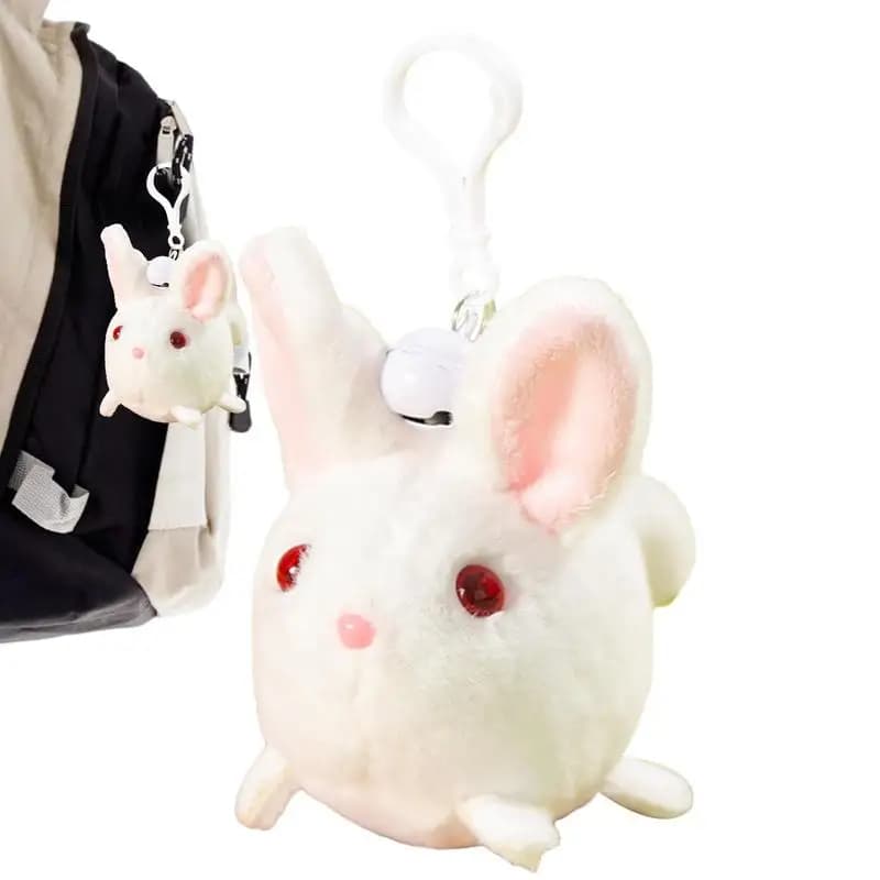 Animali di peluche Gatti Coniglio Peluche Coda rotante Bambola carina Giocattoli antistress Decorazioni per la casa Regalo per ragazze