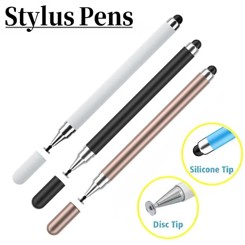 2 In 1 Universal Stylus Pen For IPad Huawei Tablet Pen Drawing Painting High Precision Tip Silicone Touch Screen Pen Accessories
