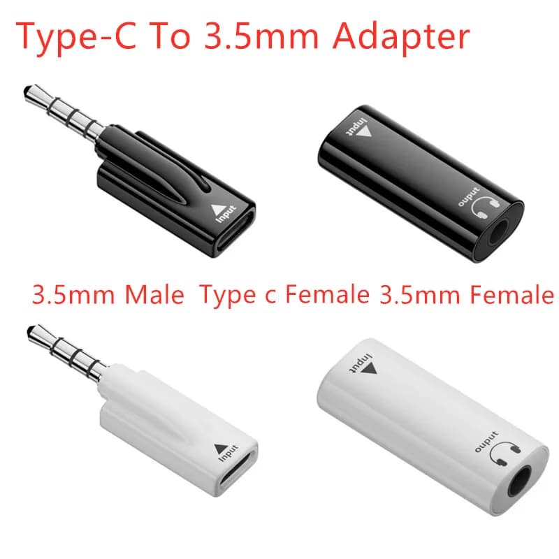 Il telefono per cuffie collega USB TYPE-C femmina a spina da 3,5 mm maschio e femmina adattatore audio lettore CD audio per auto Aux per Samsung Xiaomi