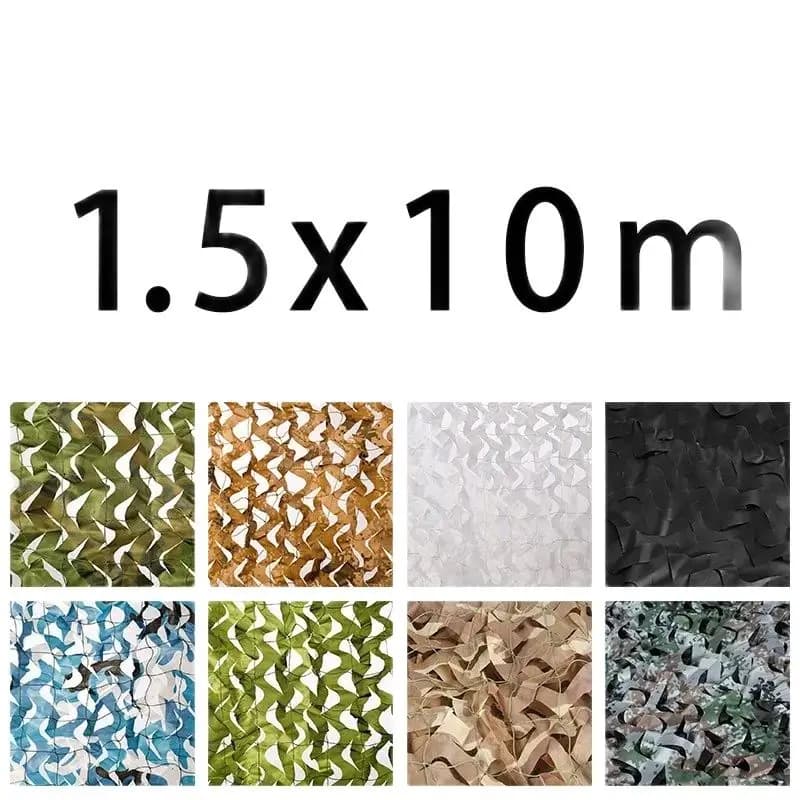 1.5x10m rete mimetica rinforzata rete di occultamento caccia Camo rete ombra tenda da sole da giardino nascondi 1.5x10 1.5*10M