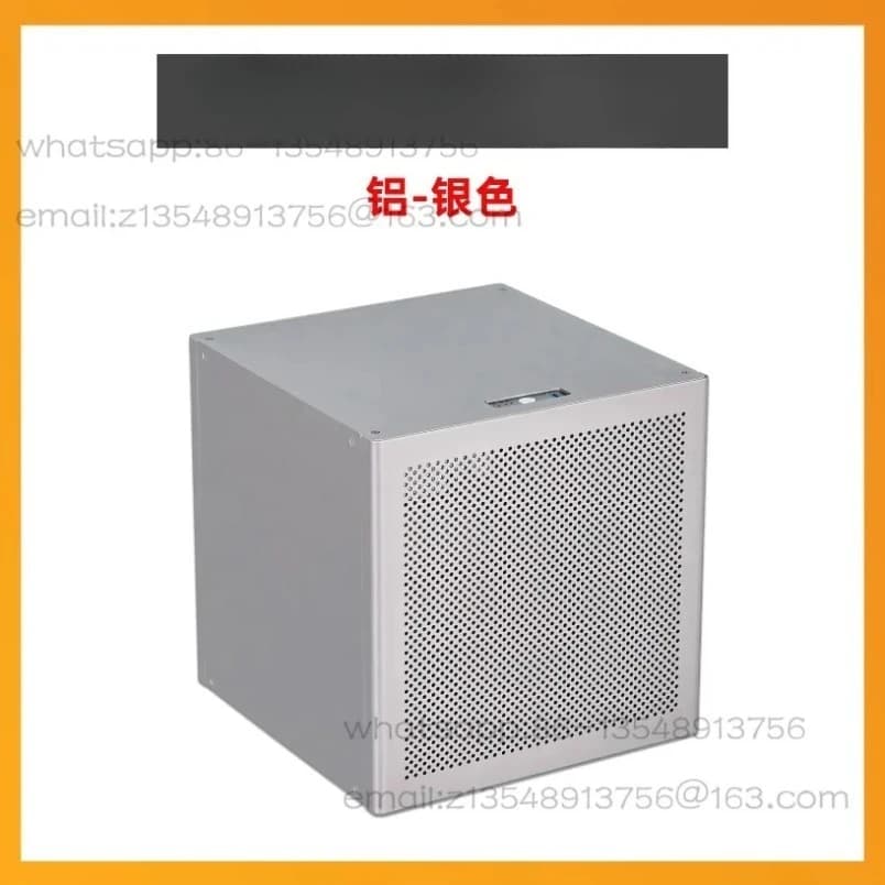 6‑Bay NAS Chassis 2mm Anodized Aluminum Support MATX Motherboard ATX Power Supply Network Storage DIY Case