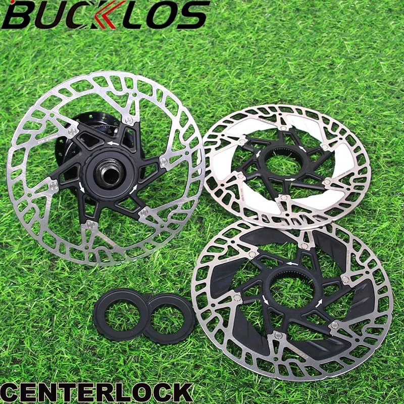 BUCKLOS Bike Centerlock Rotore 160mm Dischi Freno Ultraleggero MTB Bicicletta Da Strada Disco Idraulico Rotore 160 Mm Disco Freno MTB Parte Della Bici