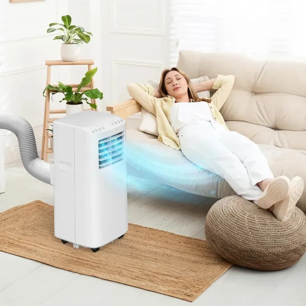 L Per 8000 BTU Climatizzatore portatile tre in uno, dispositivo di raffreddamento, deumidificatore, ventola, condizionatore d'aria mobile per ambienti potenti