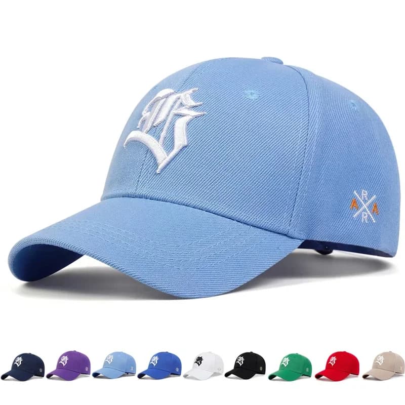 Unisex B Letter Embroidery Baseball Cap Spring and Autumn Outdoor Adjustable Casual Hats Hip Hop Hip Hop Sunscreen Hat