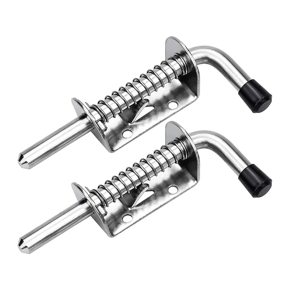 1/2PCS Caricato A Molla Perno di Chiusura In Acciaio Inox 304 Argento Finestra Cabinet Cerniere Porta di Sicurezza Bullone di Fermo Per Hardware Domestico