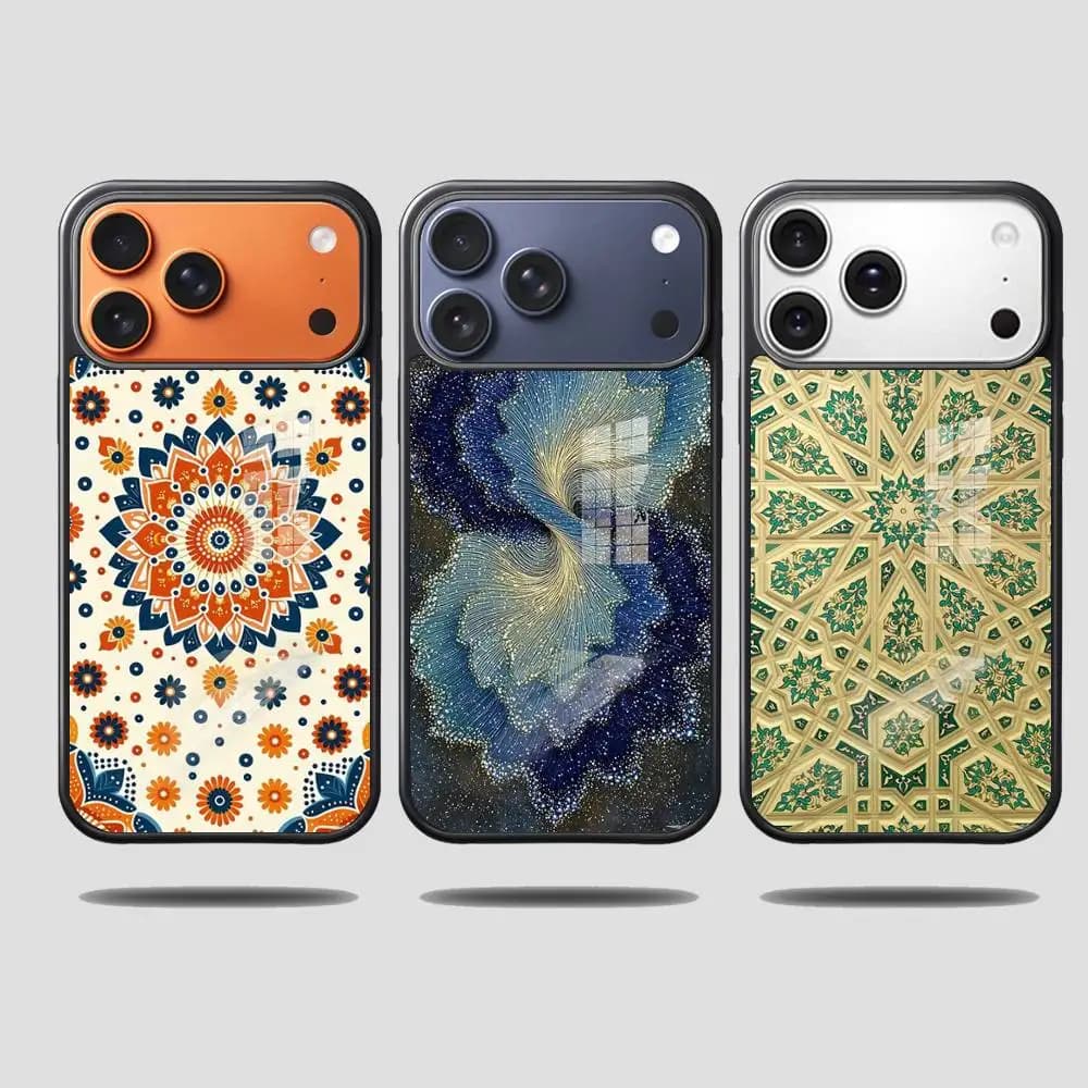 M-Moroccan Tile Phone Cases For iPhone17 16 15 14 13 12 11 Pro Max Full-coverage for Magsafe protective case