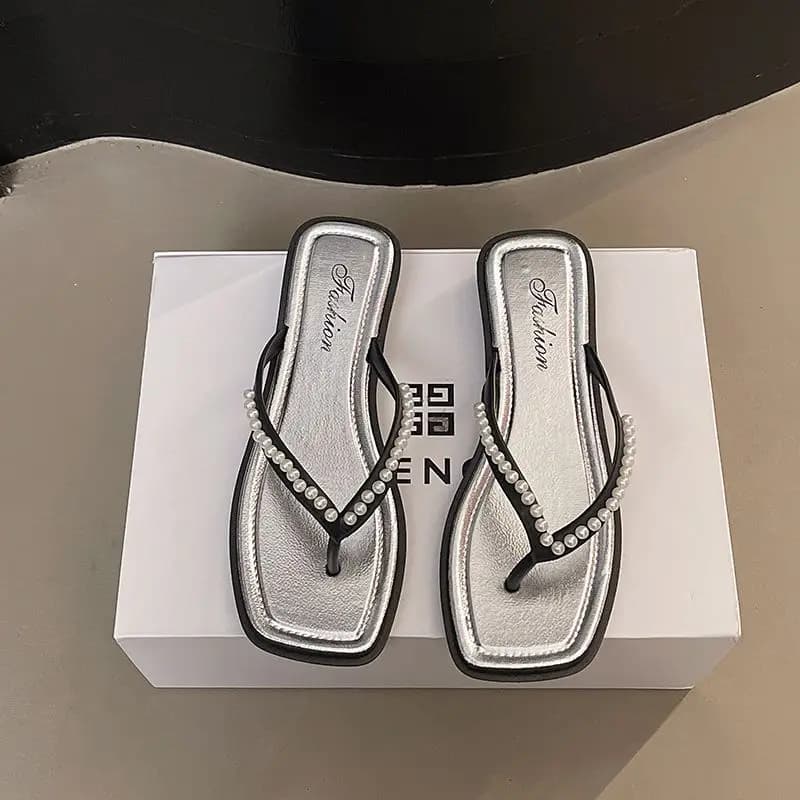 Pantofole infradito estive alla moda da donna Nuovi sandali da spiaggia versatili Scarpe da donna comode e traspiranti per esterni Zapatos De Mujer