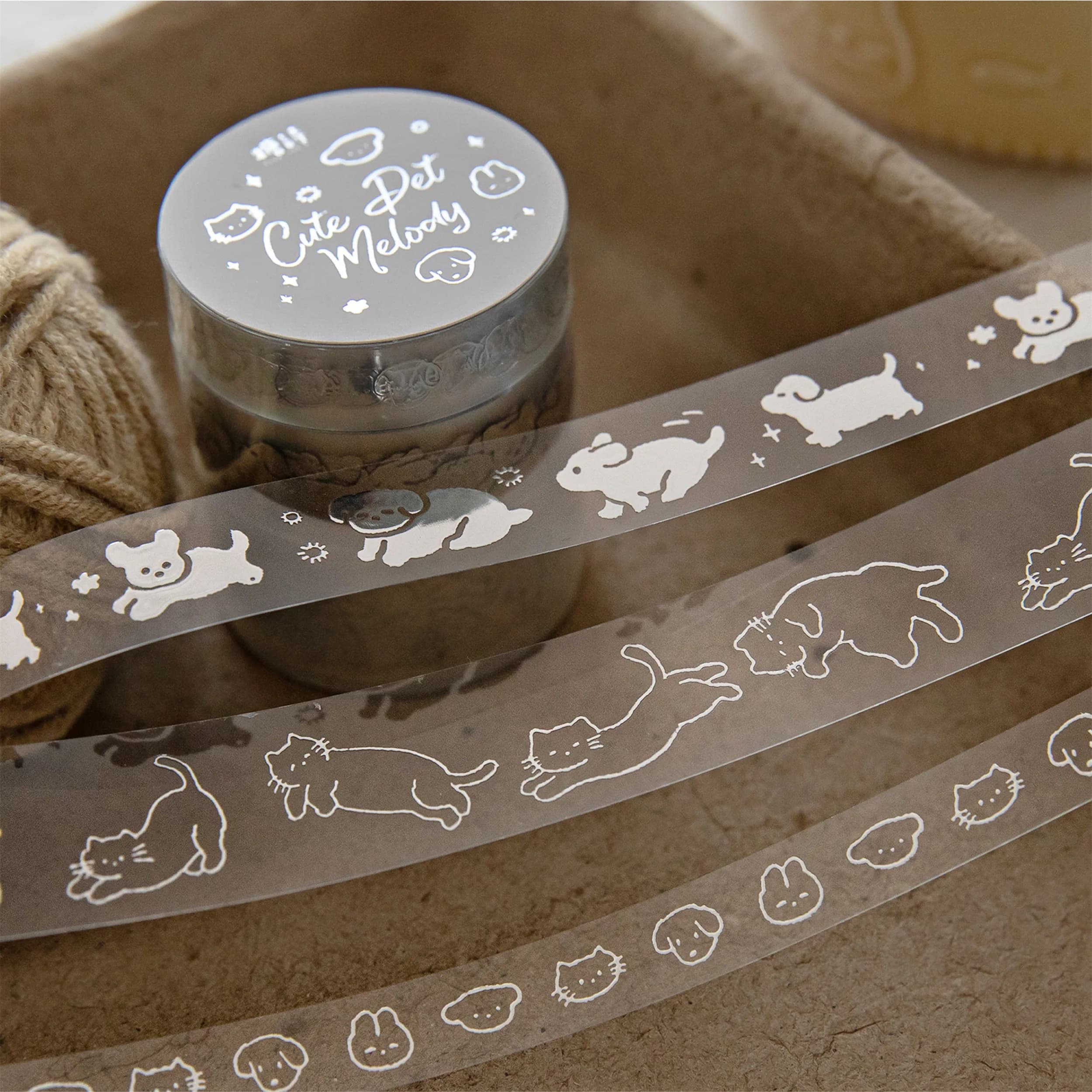 3rolls/set silver special issue series Kawaii Ins cartoon decoration laser silver tape set DIY Scrapbook Supplies