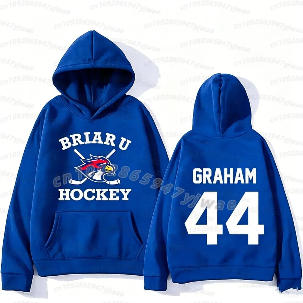 Men women Off Campus Briar University HOODIES Graham 44 Tucker46 T-shirt V-neck Short Sleeve Women name tag HOODIES
