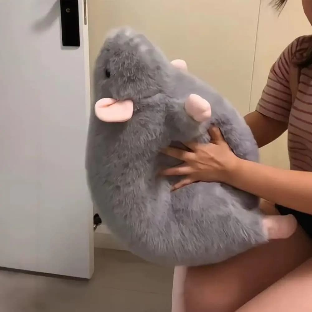 Peluche di Ratto 3D Simulato, Cuscino Morbido a Forma di Ratto Gigante, Modello Realistico di Ratto, Decorazione 40/90cm