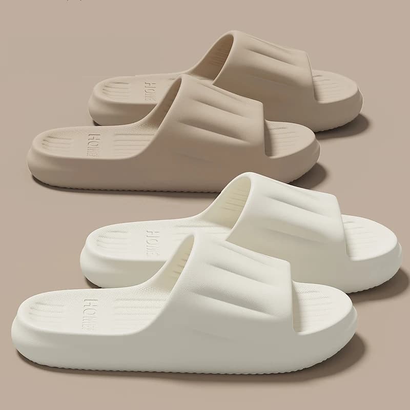 Pantofole estive da uomo in EVA concise da donna Scivoli morbidi per la casa Coppie Sandali antiscivolo da bagno Coppia comode scarpe da spiaggia all'aperto