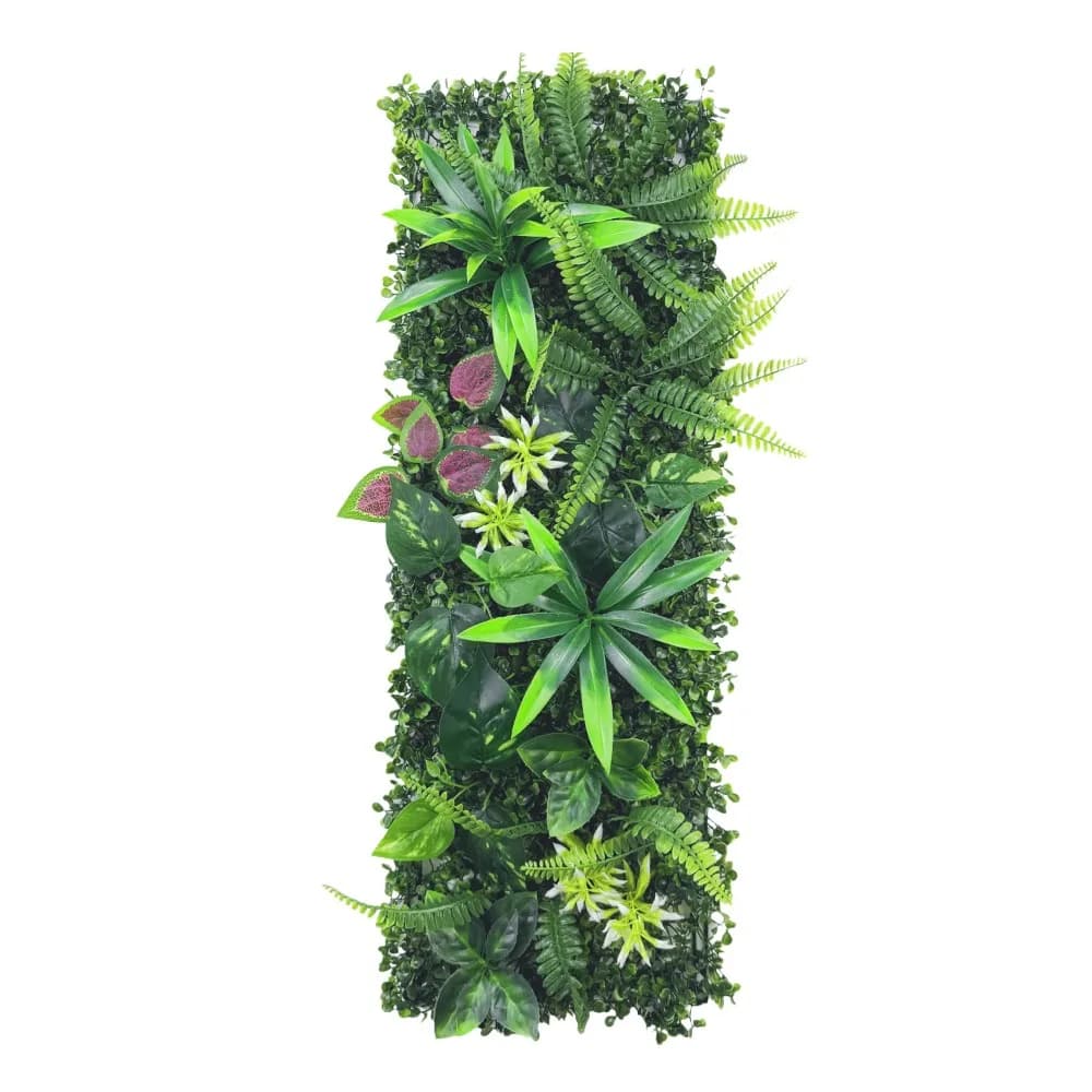 DIY Artificial Plant Wall Panel Flower 75x25cm Artificial Eucalyptus Carpet Green Lifelike Simulation Maple Plant Sheet