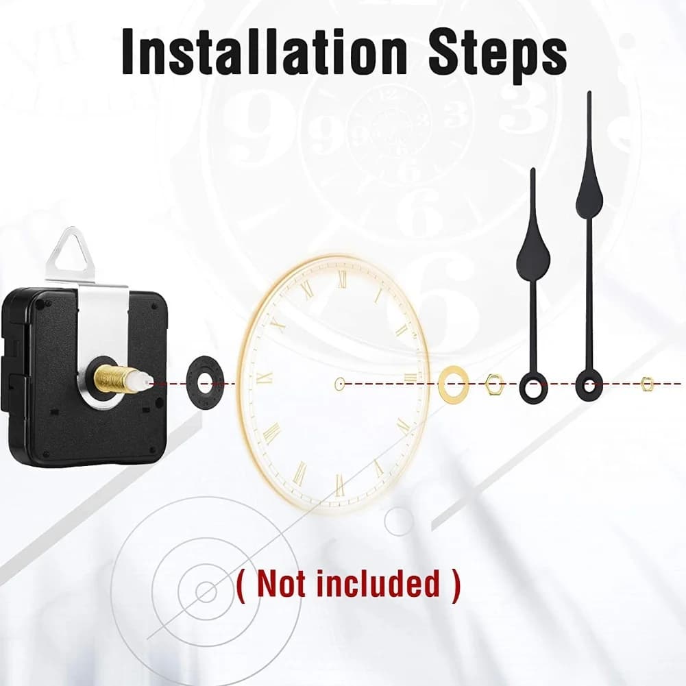 Wall clock Repair DIY watch Mechanism silent watch Multi manual styles Silent working mechanism Versatile watch components