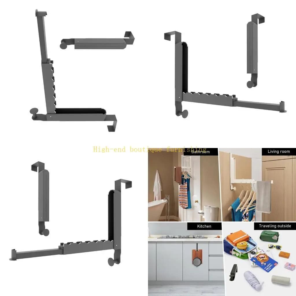 Gancio porta salvaspazio portatile L9NB con morsetto regolabile e gancio tondo