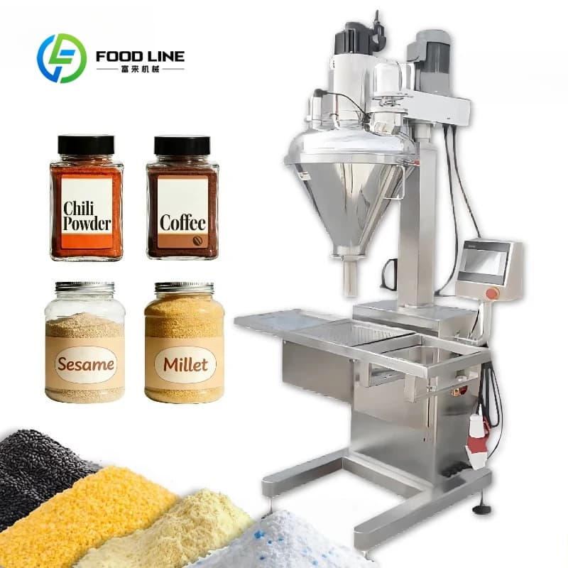 Semi-Automatic Vertical Filling Machine Customised with Servo Drive for Protein, Spice and Aromatizer Powders