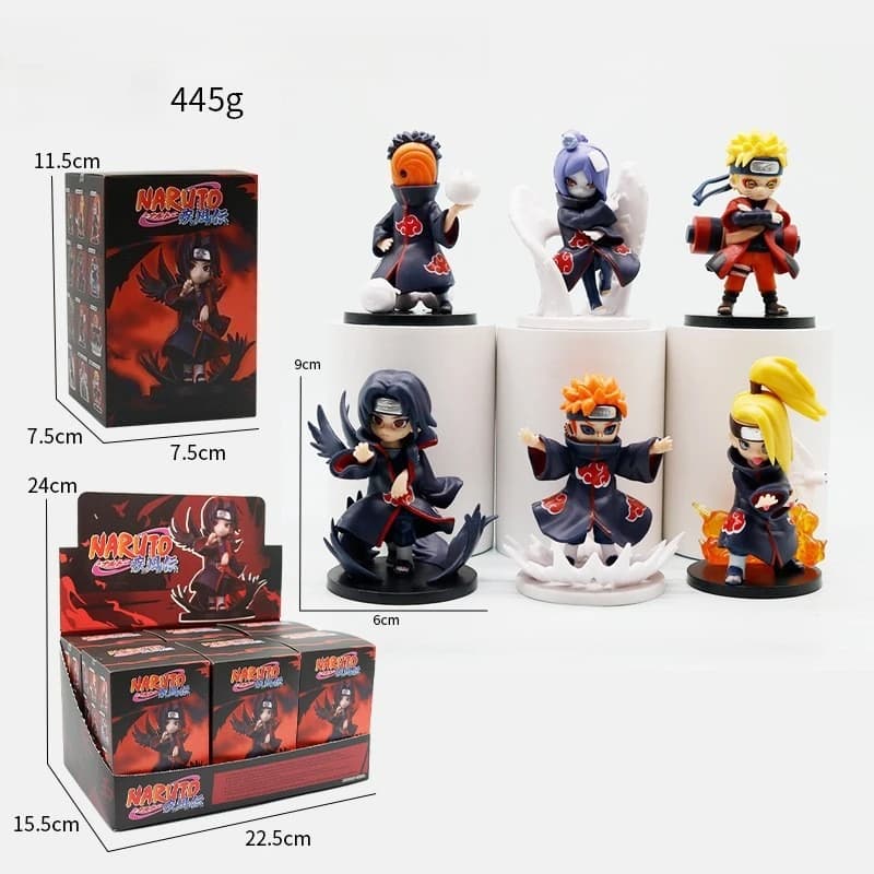 TOPTOY Naruto Shippuden Akatsuki Arc Series Trendy Blind Box Toys Mystery Box Guess Action Figure Surprise Gift toy