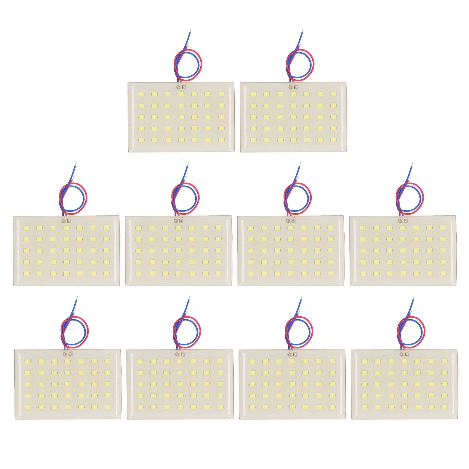 10Pcs SMD LED Lamp Bulb Board Panel 5W 3.2V 3.7V for Pillar Lawn Light Electron Component