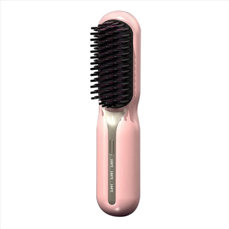 Piastra per capelli senza fili, pettine riscaldante professionale, spazzola elettrica per stirare i capelli, ferro per la cura dei capelli con ioni negativi