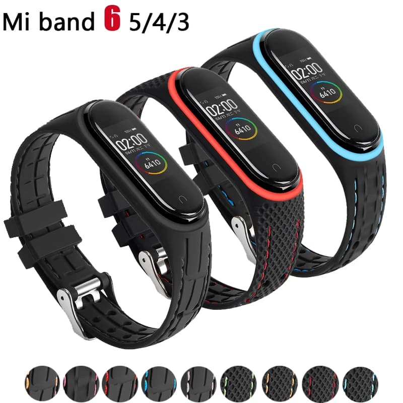 Cinturino in Silicone per Xiaomi Mi band 6 7 bracciale Sport belt Smartwatch cinturino di ricambio per cinturino mi band 3 4 5 6 7