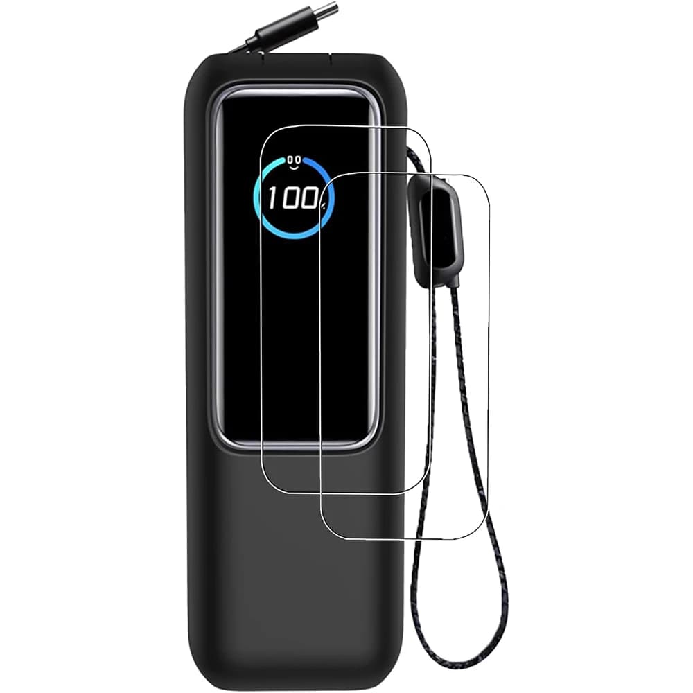 Case 3-IN-1 + Hydraulic HD Idrogel Film for Power Bank Portable Anker Zolo 25000mAh 165W, Protective Screen Cover