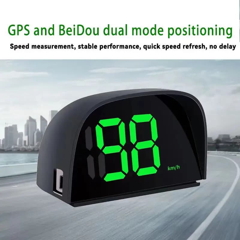 Display HUD universale per auto, tachimetro GPS, proiettore KMH MPH, plug and play, accessori auto, display head-up antiriflesso per parabrezza