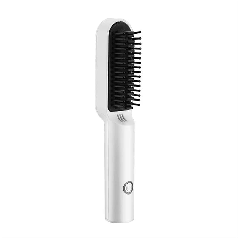 Piastra per Capelli Wireless M04K Professionale USB, Pettine Riscaldato Rapido, Strumento Elettrico per Lisciare e Arricciare i Capelli