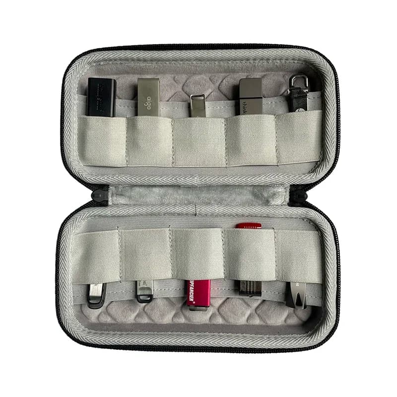 Scatola di immagazzinaggio portatile con custodia rigida per Kingston / SanDisk / Netac USB Flash Drive U Shield Borsa protettiva