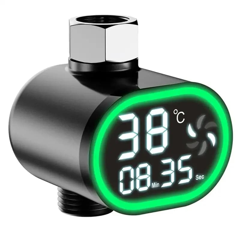 ABUI-Monitor for shower, digital LED display, precision water thermometer, real-time temperature indicator