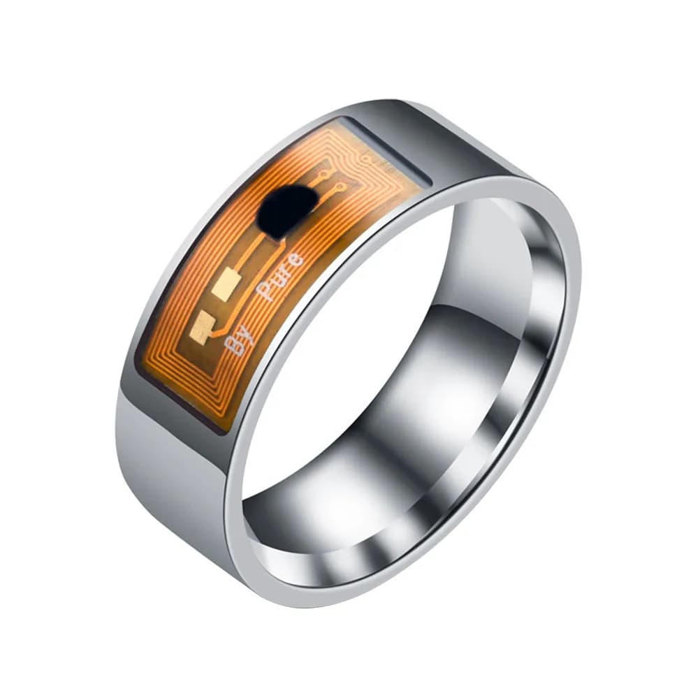 Anello Smart NFC da 8 mm, Anello Indossabile Intelligente per Telefoni Cellulari, Sblocca App, Schede, Password WiFi, Crittografia e Privacy