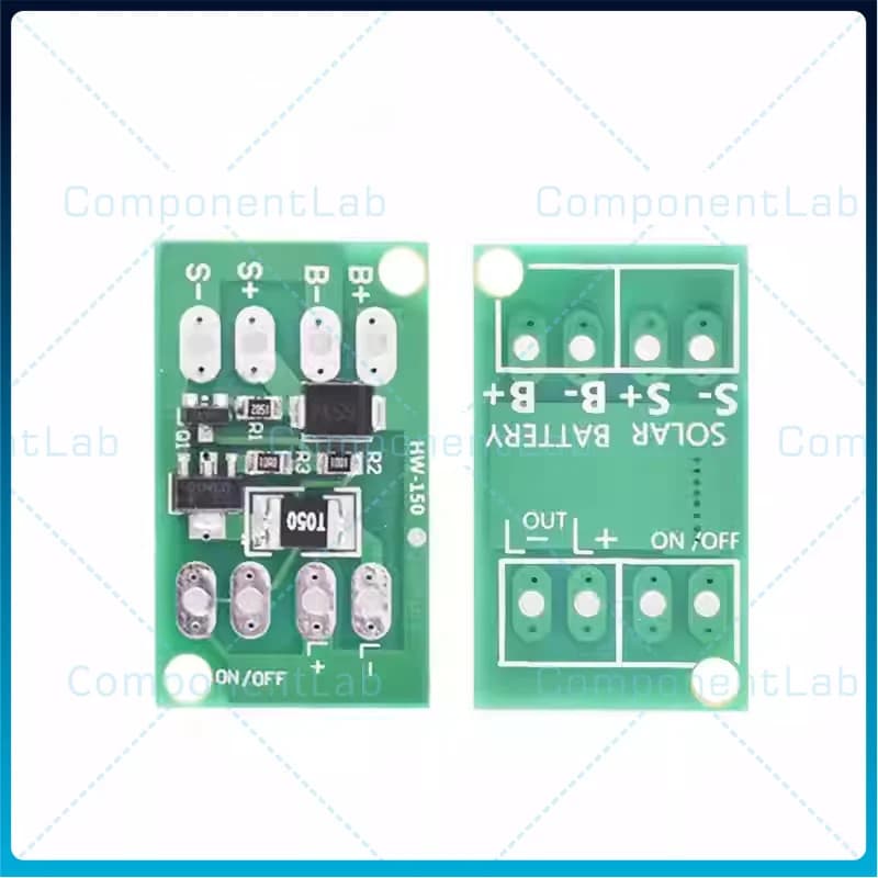 10-50 pz. Modulo Scheda Circuito Universale per Controllo Carica Pannello Solare 3.2V - 3.7V - 12V per Illuminazione Stradale