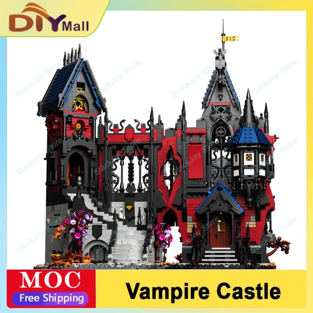 3540PCS Set di costruzione del castello di vampiro Modello di architettura horror gotica Desktop Mattoni medievali fai da te per adulti Adolescenti Regalo di Halloween